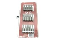 Bits - Set - Torx, 15 tlg. 5 x T15, 5 x T20 5 x T25, 1 Pack oder 2 Pack