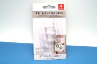 Fensterhaken, 12 Stück, transparent, für Oster - Weihnachtsdeko oder anderes,