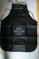 Kochschürze mit Spruch auf der Tasche, 4...