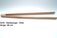 Grillzangen, Küchenzange, 1 x Metall, 1 x 30 cm,1 x Holz = 40 cm,