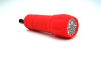 LED  Taschenlampe mit kleiner Schlaufe rot  schwarz  oder blau 9,5 cm lang H&B