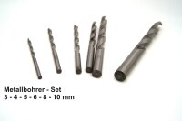 Metallbohrer - Set, 6 tlg. / 3 /4 /5 / 6 / 8 / 10 mm, in...