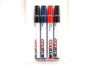 Permanent - Marker, 8 Stück, 4 schwarz, 2 rot, 2 blau, 4 mm, Filzstifte