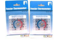 Fensterthermometer  2 Stück  selbstklebend  für...