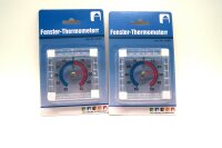 Fensterthermometer  2 Stück  selbstklebend  für außen