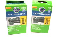 Fahrradschlauch  26 x 1,75/2,125 mit Autoventil, Schrader, 2 Stück Filmer