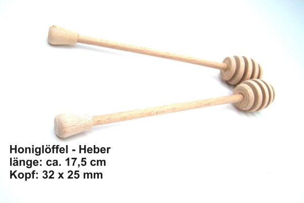 Honiglöffel, Honigheber, Honigentnehmer, 2 Stück, Löffel Heber Dosierer Honig