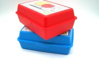 Brotdose  Lunchbox  Brotbüchse für Kinder 2 Stück rot - blau, H&B