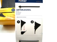 2 Brems - Unterlegkeile mit Halterung, für...