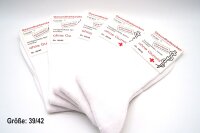 Felbers Arztsocken - Gesundheits - Socken ohne Gummi, Gr. 39/42, 43/46, weiß