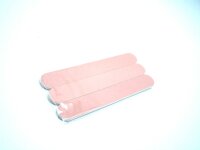 Sandblatt - Nagelfeilen, 3 x 3 Stück - verschiedene Farben, hellblau - pink - beige