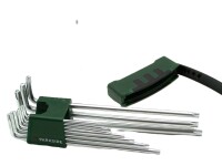 Winkelschlüssel Stiftschlüssel - Satz Torx Parkside / 10 tlg. + 1 Griff, L- innensechskannt,