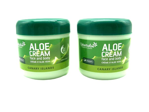 Aloe Vera Gesichts und Körpercreme Tabaibaloe, 300 ml, 2 Stück