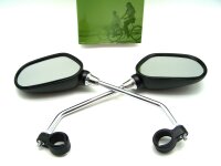 Fahrradspiegel 2er Set mit Reflektor, für links -...